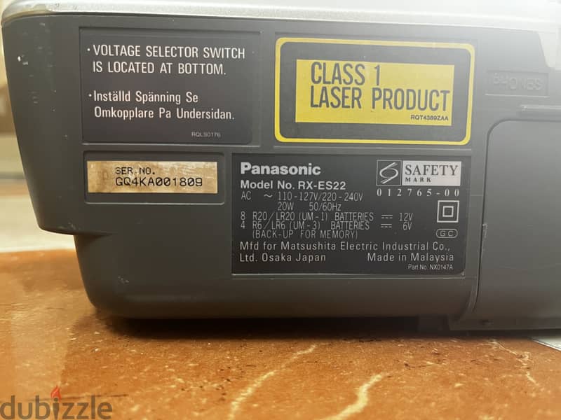 Radio Panasonic original Rx es22 2