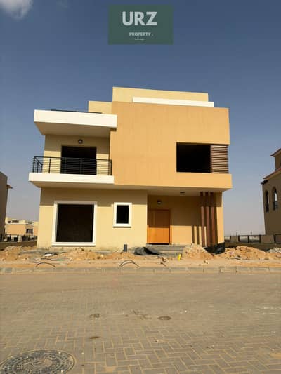 Villa for sale in Taj City New Cairo. Near-immediate delivery 12-year installments. Prime location opposite Cairo Airport near Swan Lake Al Rehab Sh
