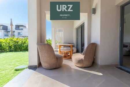 Ground-floor apartment with garden in Taj City, New Cairo. Delivery in 2 years, 8-year installments Prime deal near Heliopolis Nasr City Sheraton