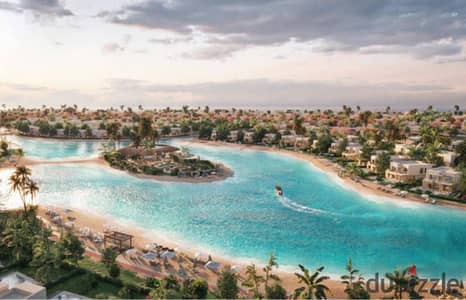 شاليه كورنر للبيع في قرية M Square-  Summer – اطلالة مباشرة على البحر