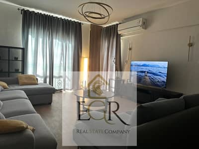 For sale in installments, a 99m apartment with super finishing in the latest stages of Al-Rehab.
