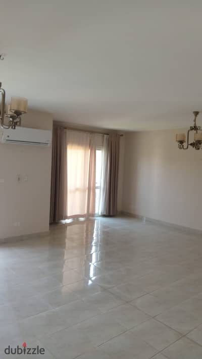 Apartment for rent 211 sqm with kitchen air conditioners water heater chandeliers and curtains ready for immediate move-in near services in Al Rehab 2