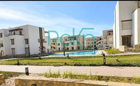 شاليه ارضى بحرى بالحديقة فى هاسيندا ويست حديقة مميزة