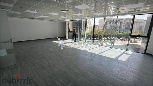 Administrative headquarters of 96 sqm, air-conditioned for rent in Hyde Park Business District, Fifth Settlement