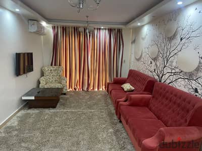 For rent in my city, a furnished apartment of 103 square meters, fully air-conditioned, ultra-super lux finishes