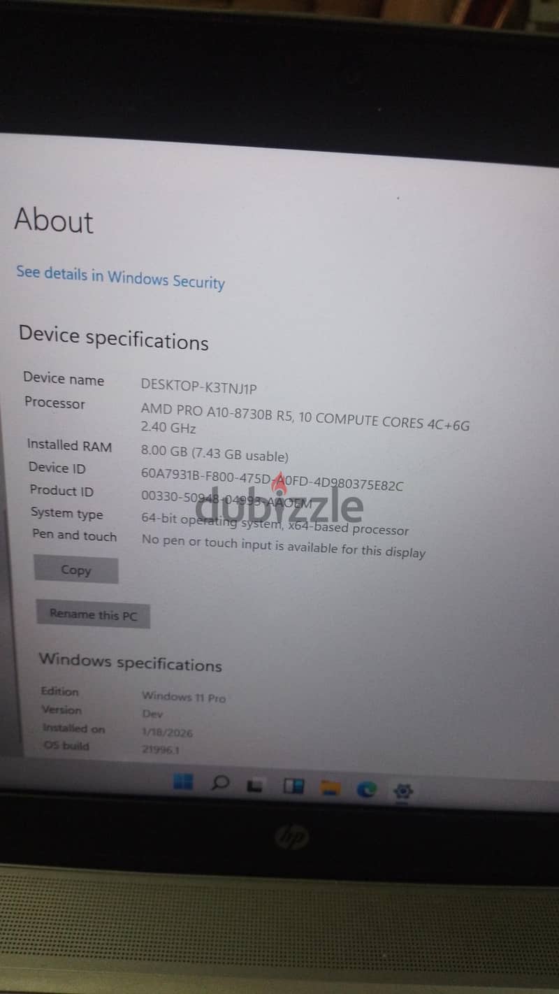 Hp laptop 1