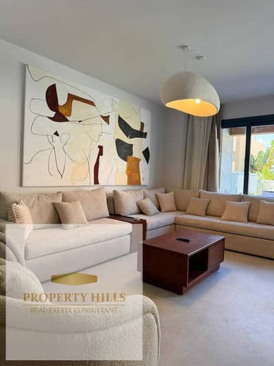 Ground floor chalet with garden for sale, 130 sq m, with a special discount for cash payment. The price will be reduced further if a buyer is ready to purchase, in Ramla by Marakez, in the heart of Ras El Hekma.