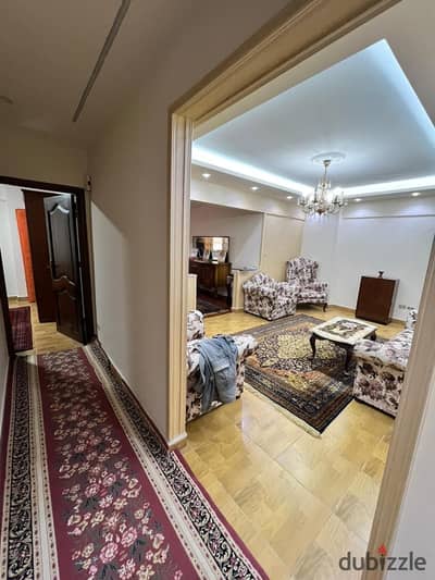 Furnished apartment for rent, air-conditioned, overlooking the sea in Camp Shizar, super lux
