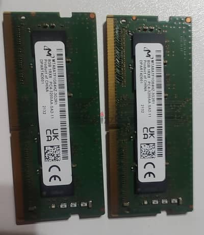 2*8gb ddr4 ram 3200 للبيع