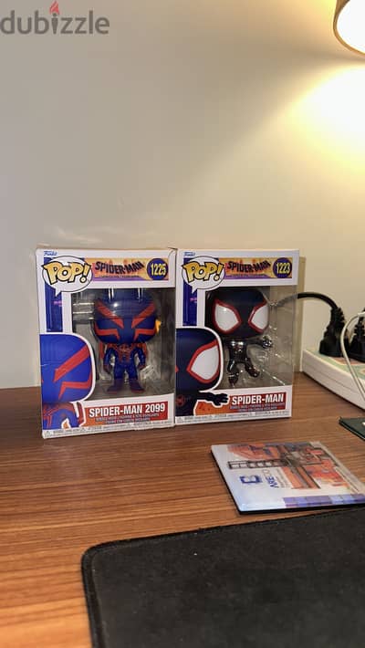 Funko Pop spider man & spider man 2099