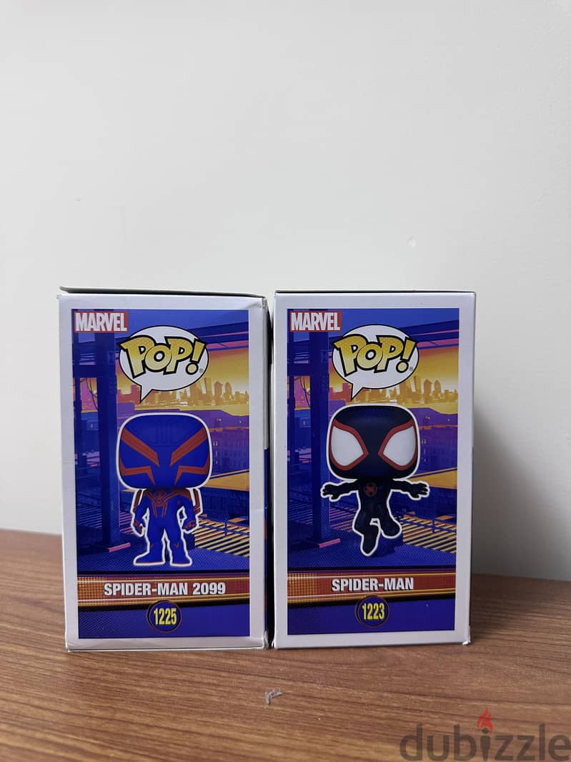 Funko Pop spider man & spider man 2099 1