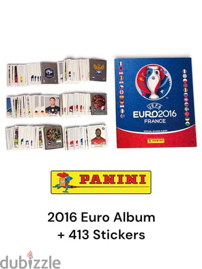 Panini 2016 Euro Album + 413 stickers