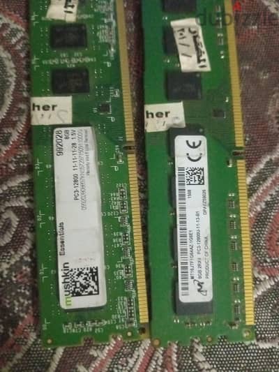 ddr3 ram 8gb رامات ٨ جيجا لكل قطعة