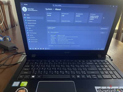 لابتوب Acer أيسر i5 جيل سادس - رامات 16 وكرت شاشة 4 جيجا (حالة ممتازة)