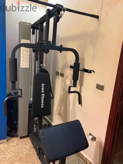 Full body machine icon fitness
