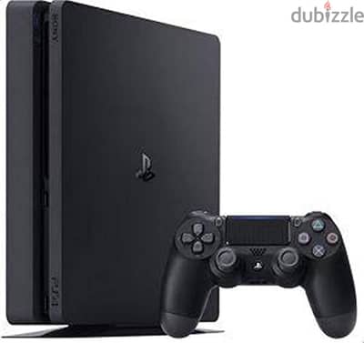 Ps4 slim 500 زيرو متفتحش معاه دراع اورجينال والعاب