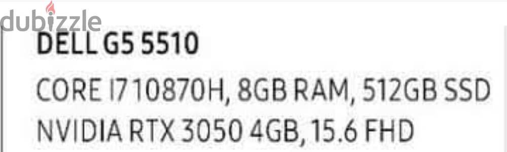 Dell  G5 5510 لاب بحالة الجديد