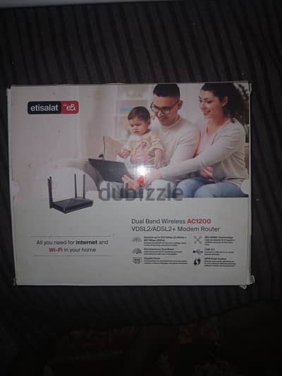 راوتر اتصالات ارضى AC1200 جديد بالكرتونه مشتغلش خالص