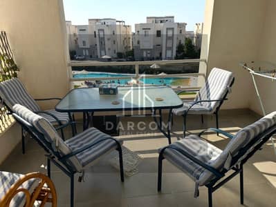 A once-in-a-lifetime opportunity in the Amwaj Village, Sidi Abdel Rahman - Chalet with 3 bedrooms + private roof with a beautiful wooden pergola, immediate delivery with furniture and appliances at fantastic prices