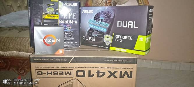 باندل للبيع Ryzen 5 3600 مع بوردة B450 ورامات 16 جيجا