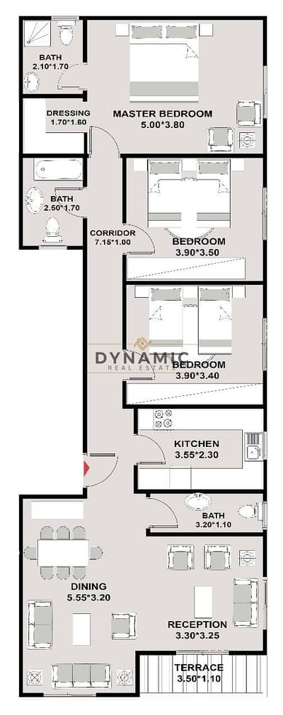 165 SQM Apartment for Sale in New Narges – 3 Bedrooms – Facing Katameya Creek