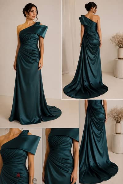 Petrol teal Soiree Dress