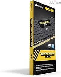 رام كمبيوتر corsair vengeance DDR4 بحجم 8 جيجا وسرعة 3200 مشتت حراري