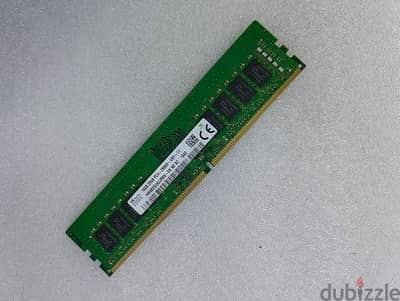 رام كمبيوتر sk hynix DDR4 بحجم 16 جيجا بسرعة 2666 الرامة اصلية وممتازة