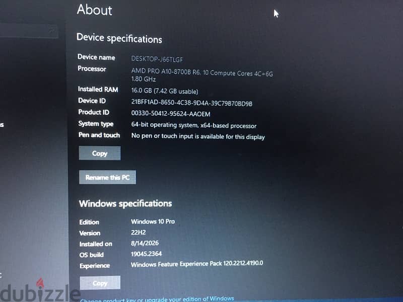 HP Amd-A10 3