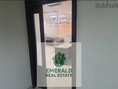 For rent, a licensed ground floor administrative headquarters on the Maadi ring road, directly near Ashgar Darna Zahrat Maadi.