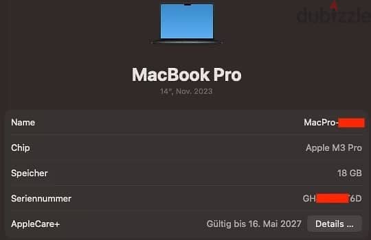 MacBook Pro 14' M3 Pro 18Gb 512GB With BOX 4