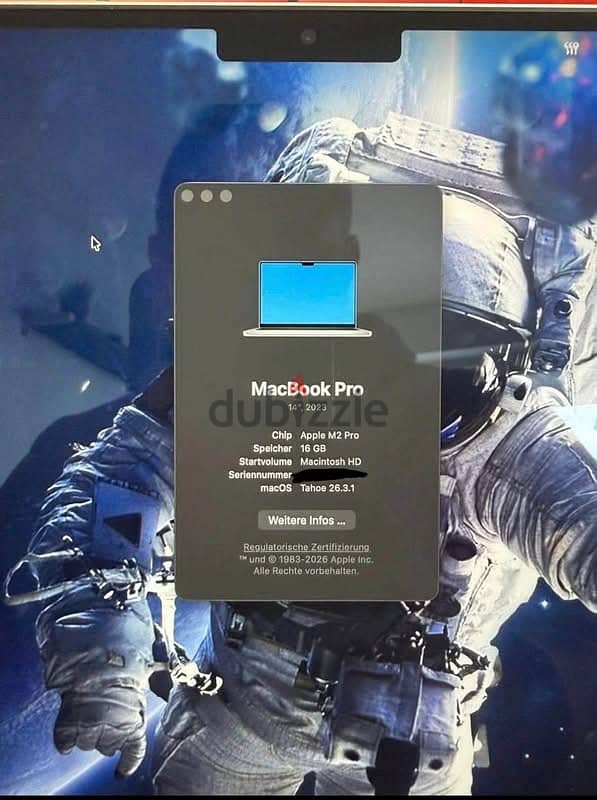 MacBook Pro 14' M2 Pro 16GB With BOX battrry 96% 4