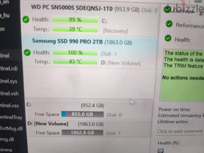 Samsung 990 pro 2tb 100health