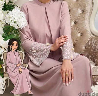 Shein Flare Sleeve Loose Turkish Maxi Dress