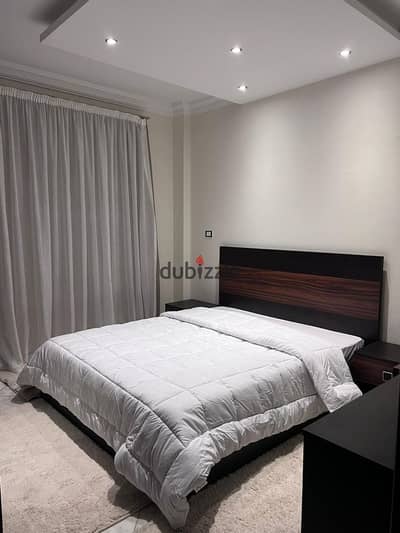 Furnished apartment for rent in Madinaty with a private garden