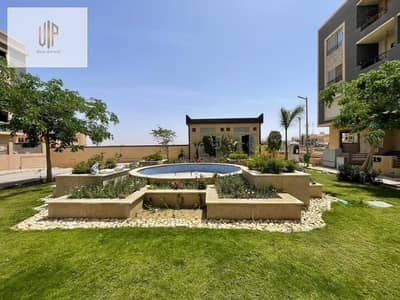 شقة للبيع بحديقة في سيفورا هايتس – التجمع الخامس ب جاردن خاص و بالقرب من الجامعة الأمريكية و 90 الجنوبى