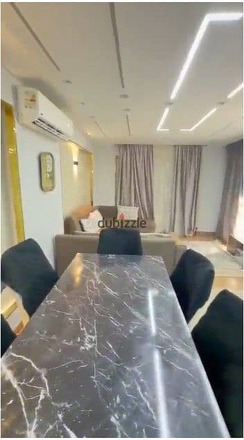 For Rent Fully Furnished Apartment in Janna October Compound - Excellent view of the garden and park