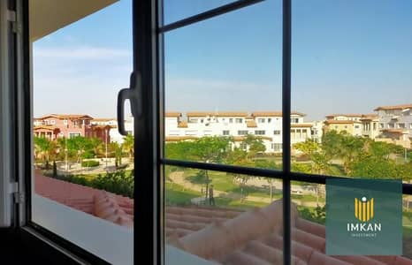 شقة 115م في الدور الرابع open garden view تحفــة في هايد بارك التجمع الخامس hyde park
