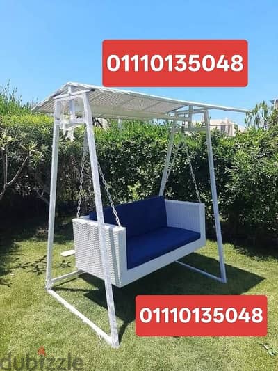 01110135048 مراجيح عش العصفور اطقم طقم رتان وشماسي وبين باج