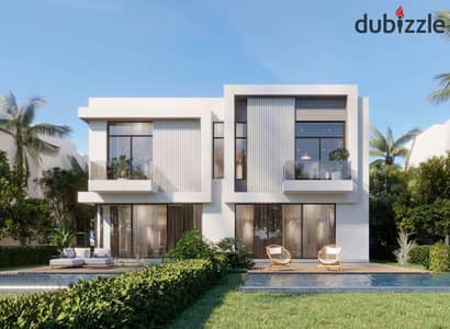 Finished twin house villa for sale in Azha Ras El Hekma, North Coast