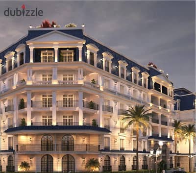 Apartment for sale directly from the owner, 128 sqm, in Nile Boulevard compound in the First Settlement Apartment for sale directly from the owner, 128 sqm, in Nile Boulevard compound in the First Settlement