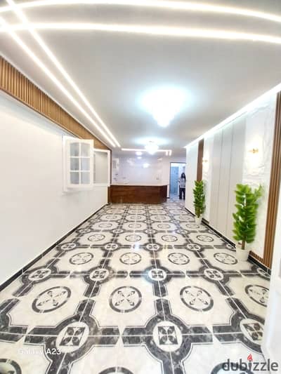 120m apartment for sale in Al-Ajmi, Al-Nakheil Beach, next to the main street, excellent residential location including services