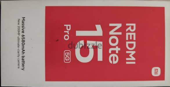 Xiaomi Redmi Note 15 Pro 5G — 256/12 كامل بالعلبة