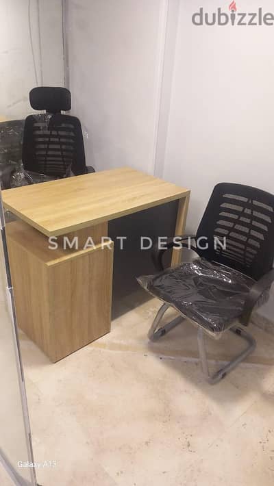 مكتب  موظف مقاس ١١٢٠سم بوحده ادراج خشب mdf اسبانى