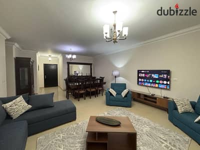 Furnished apartment for rent in one of the most prestigious areas of Madinaty, in B8