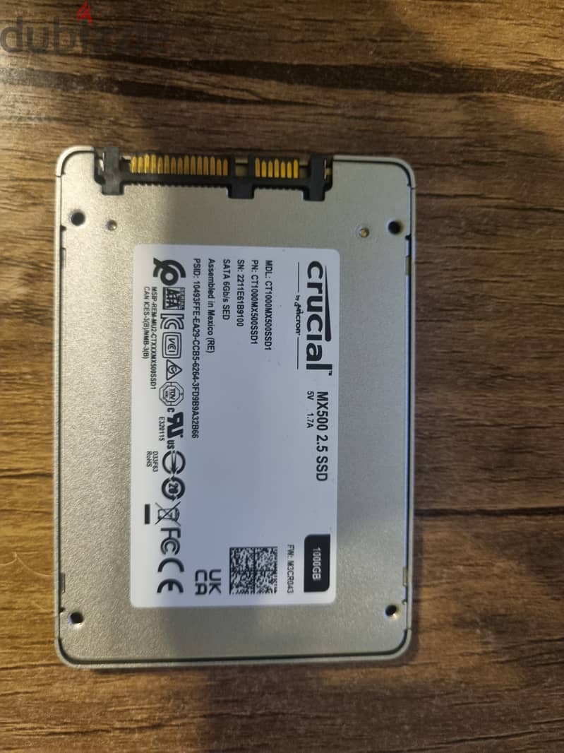 Crutial mx500 ssd 1tb 1