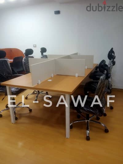 خلية عمل-ورك ستيشن خشب mdfاسباني-اثاث مكتبي-work station-partiton