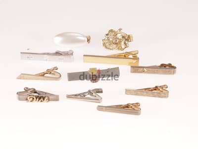 Lot of 10 Neck Tie Bar Clip Clasp (one price of all 10)