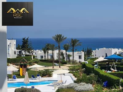 فرصه ذهبيه - شاليه فيو بحر رائع للبيع - فى مرحلة سكالا سى فرونت - فى ماونتن فيو راس الحكمه الساحل الشمالى - بحرى على حمام السباحه - تشطيب سوبر لوكس