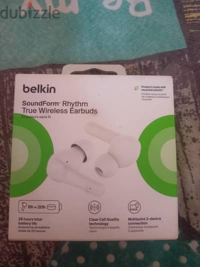 سماعة Belkin SoundForm Rhythm أصلية جديدة بالفاتورة 